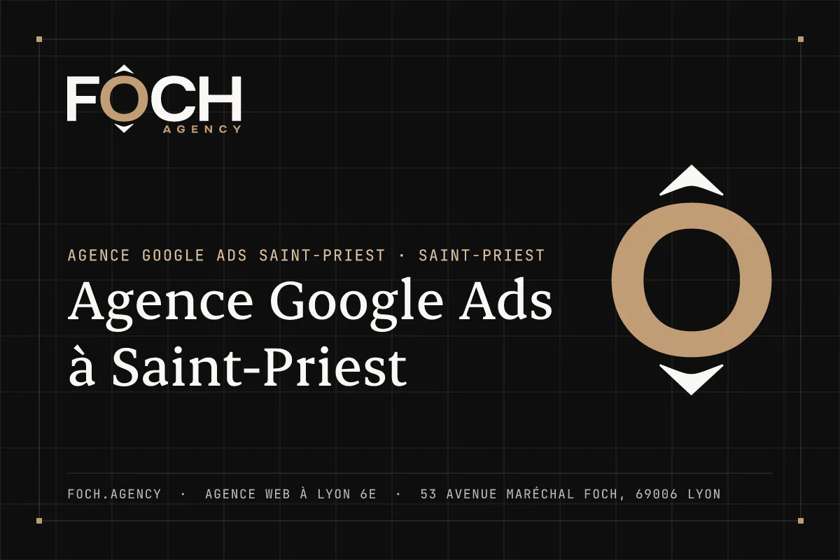 Agence Google Ads à Saint-Priest — FOCH AGENCY, agence web à Lyon 6e