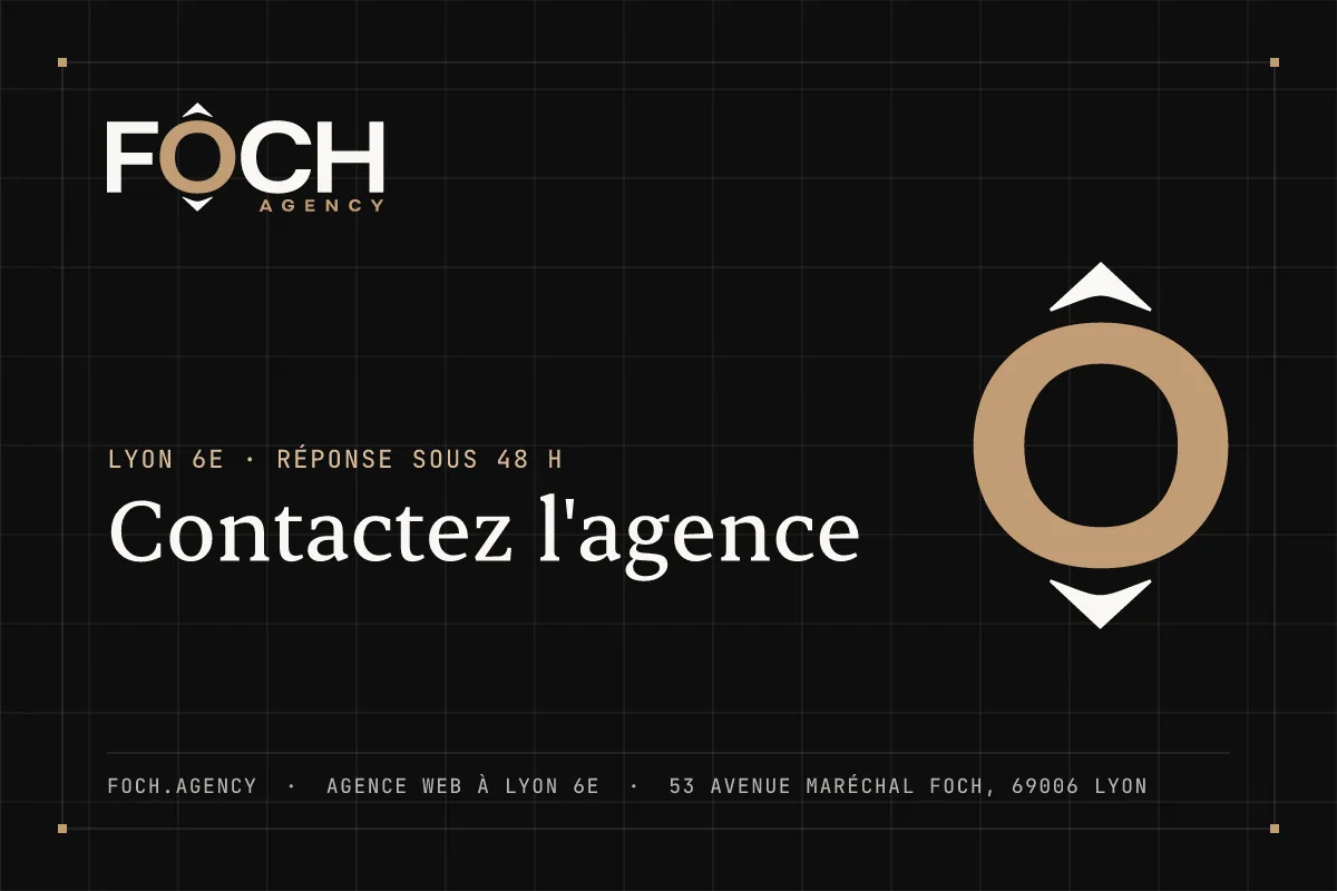 Contactez l'agence — FOCH AGENCY, agence web à Lyon 6e