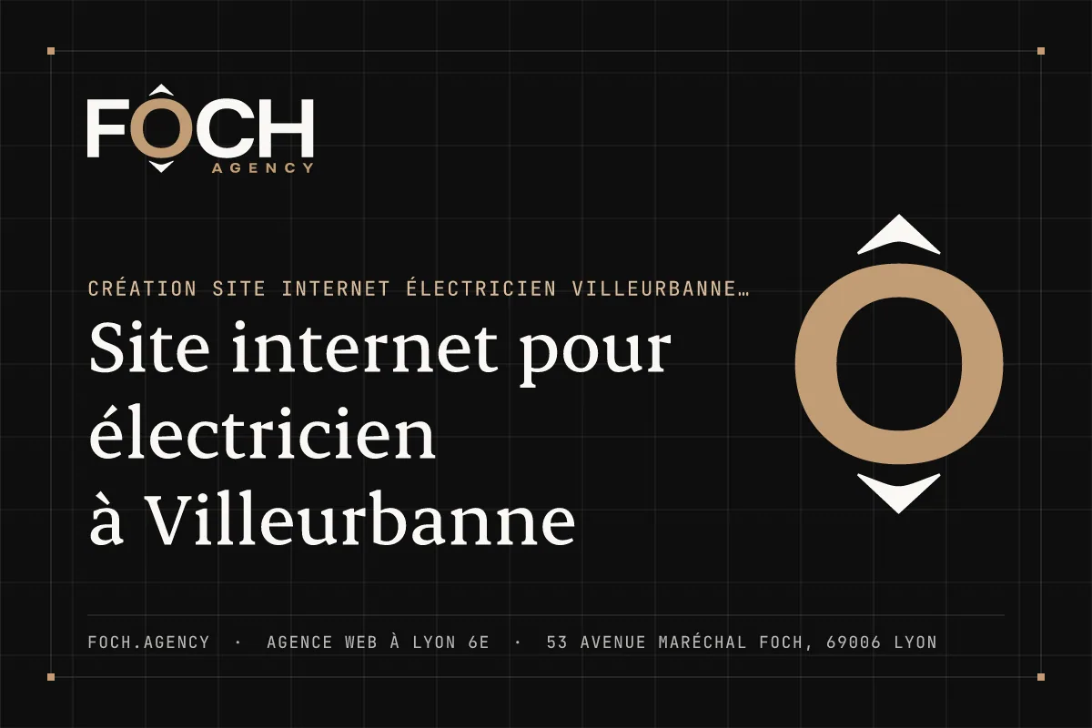 Site internet pour électricien à Villeurbanne — FOCH AGENCY, agence web à Lyon 6e