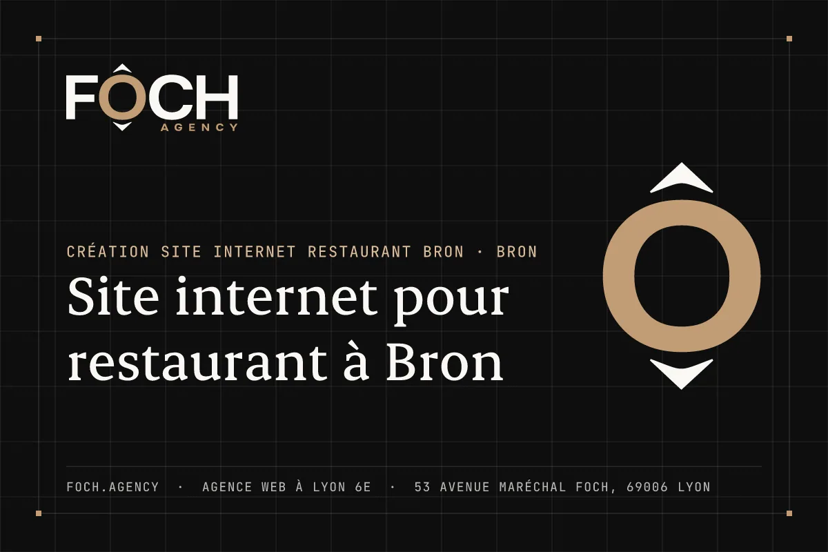 Site internet pour restaurant à Bron — FOCH AGENCY, agence web à Lyon 6e